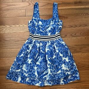 Juicy Couture Preppy Blue Floral Dress